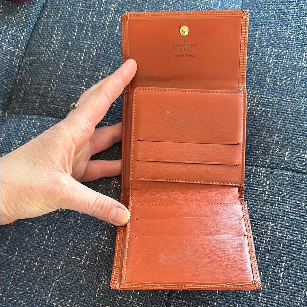 Louis Vuitton Epi Textured Leather Wallet - Orange - Picture 3 of 8